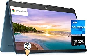 HP X360 Chromebook 14" Touchscreen Convertible Laptop