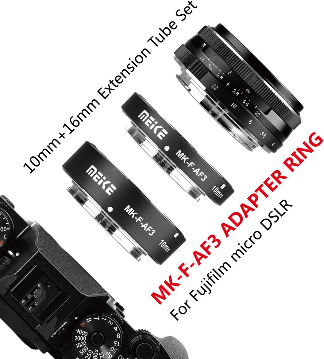 Meike 943603 MK-F-AF3 Macro Extension Tube - Fujifilm Cameras