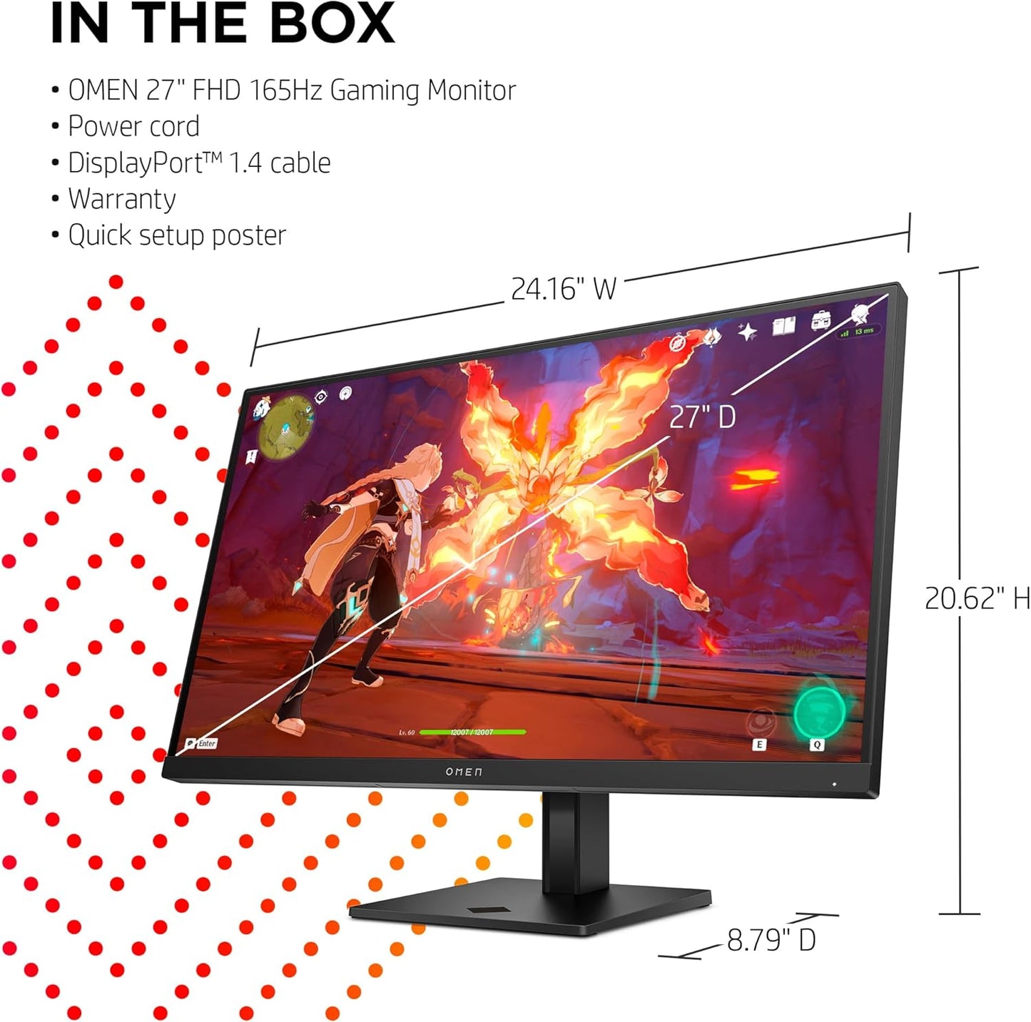 HP OMEN 27 165Hz FHD Gaming Monitor
