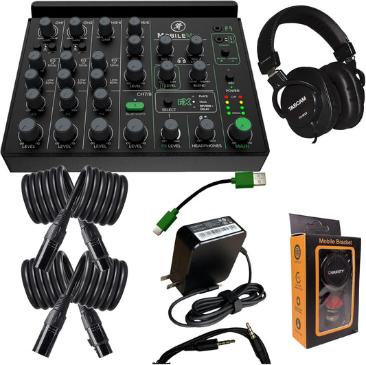 Mackie MobileMix 8-Channel Live Streaming Mixer Bundle