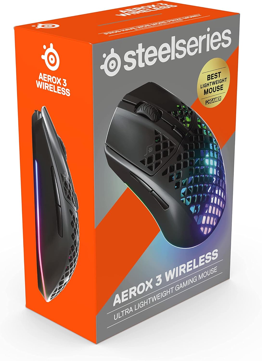 SteelSeries Aerox 3 Wireless Gaming Mouse Ultralight Renewed