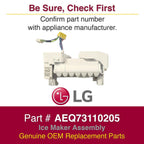 LG AEQ73110205 Refrigerator Ice Maker Assembly