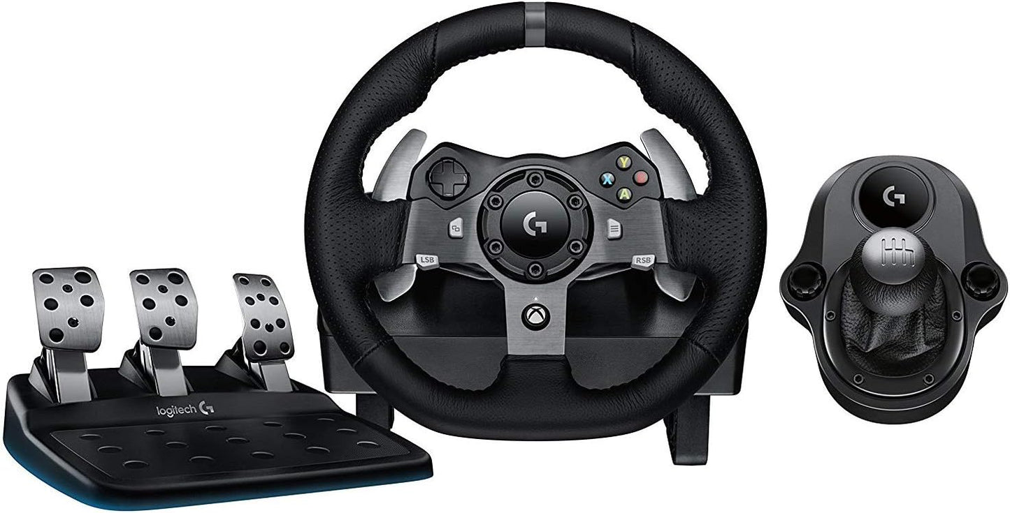 Logitech G920 Driving Force Racing Wheel Shifter Bundle