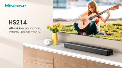 Hisense HS214 Soundbar 2.1ch Subwoofer Renewed