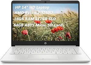 HP AMD Ryzen 3 3250U 14" HD Laptop
