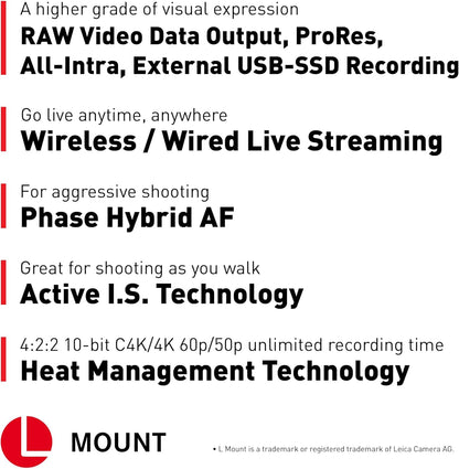 Panasonic DC-S5M2XBODY LUMIX S5IIX Full Frame Mirrorless Camera