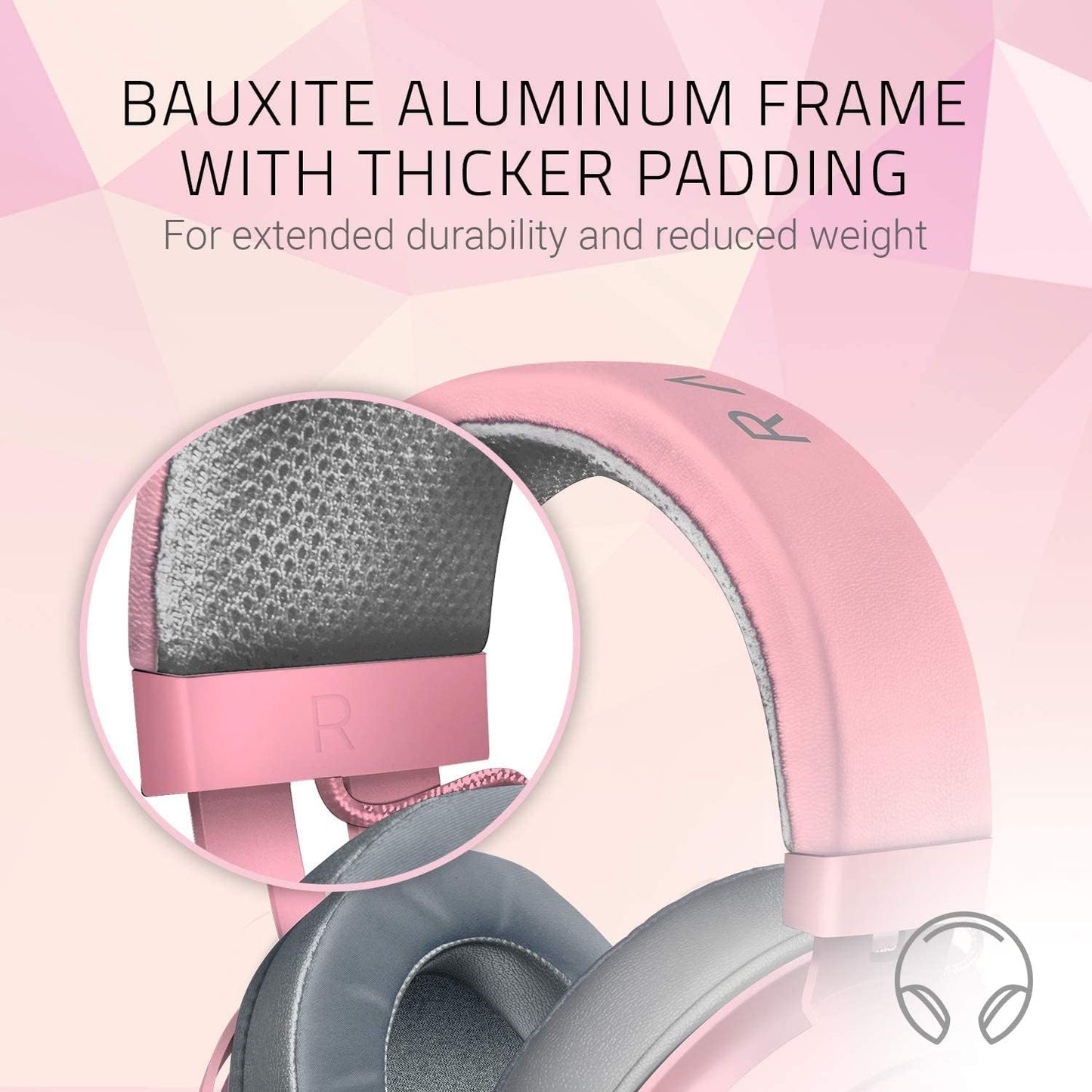Razer RZ04-02830300-R3M1 Kraken Quartz Pink Gaming Headset