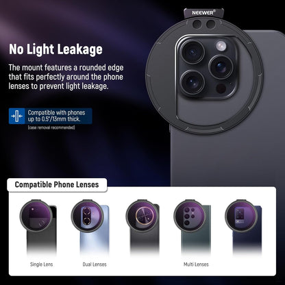 Neewer 10103078 67mm Magnetic Phone Lens Filter Kit