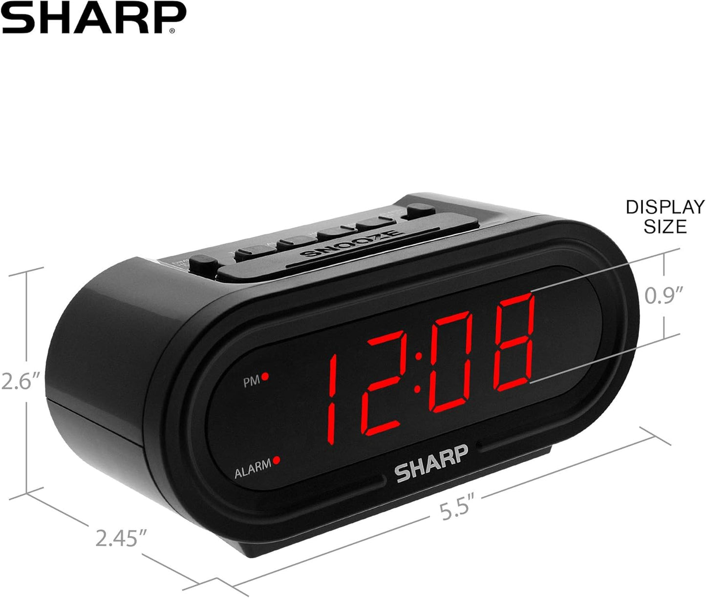 Sharp Accuset Digital Alarm Clock Automatic Time Setting