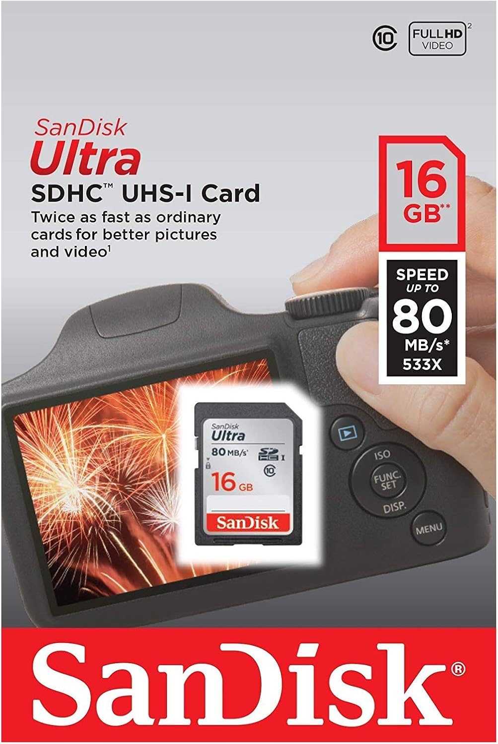 SanDisk SDSDB-016G-Z46 16GB Ultra SDHC Memory Card