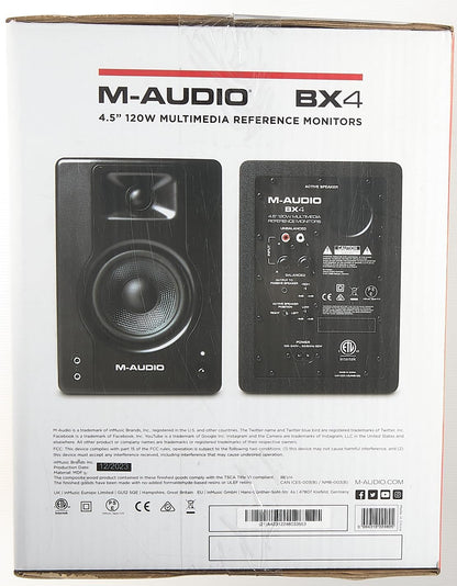 M-Audio BX4 Studio Monitors - 4.5 Inch PC Speakers
