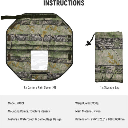 Neewer PB021 Camera Rain Cover Camouflage Medium