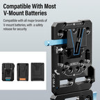 Sirui SC-VM-A V Mount Battery Plate Dual 15mm Rod Clamp