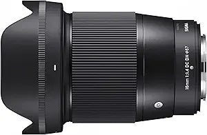 Sigma 402975 16mm F/1.4 Fuji X-Mount Lens