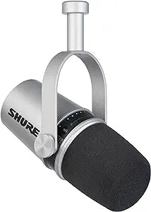 Shure MV7-S USB Podcast Microphone Silver Edition — main product image