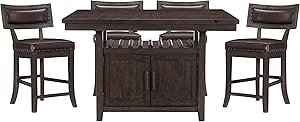 Lexicon D185655-36*5 Palladium Counter Height 5-Piece Dining Set