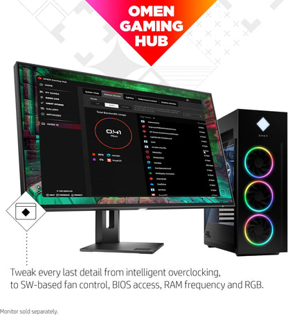 HP 9J5T6AA#ABA OMEN 45L RTX 4070 Super Gaming Desktop