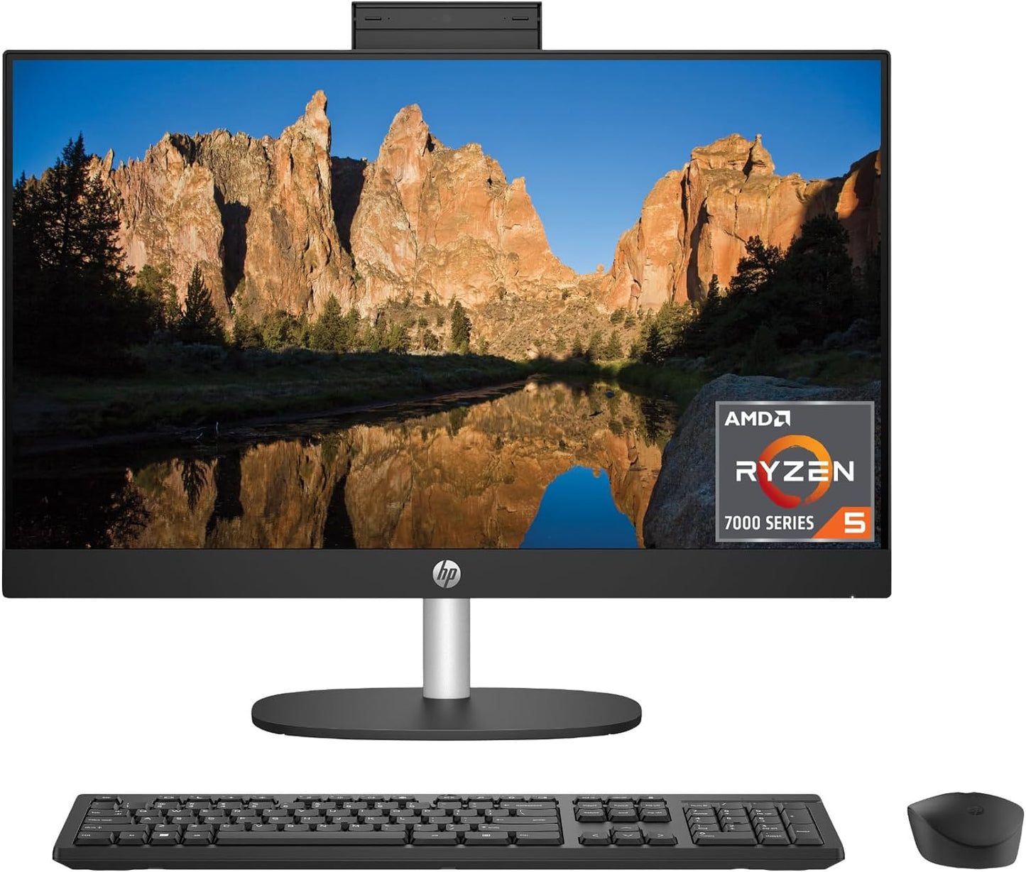 HP 7H0U3AA#ABA 23.8" Ryzen 5 All-in-One PC