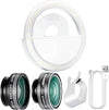 Neewer 90090342: Cellphone Photography Clip-on Lens & Light Kit
