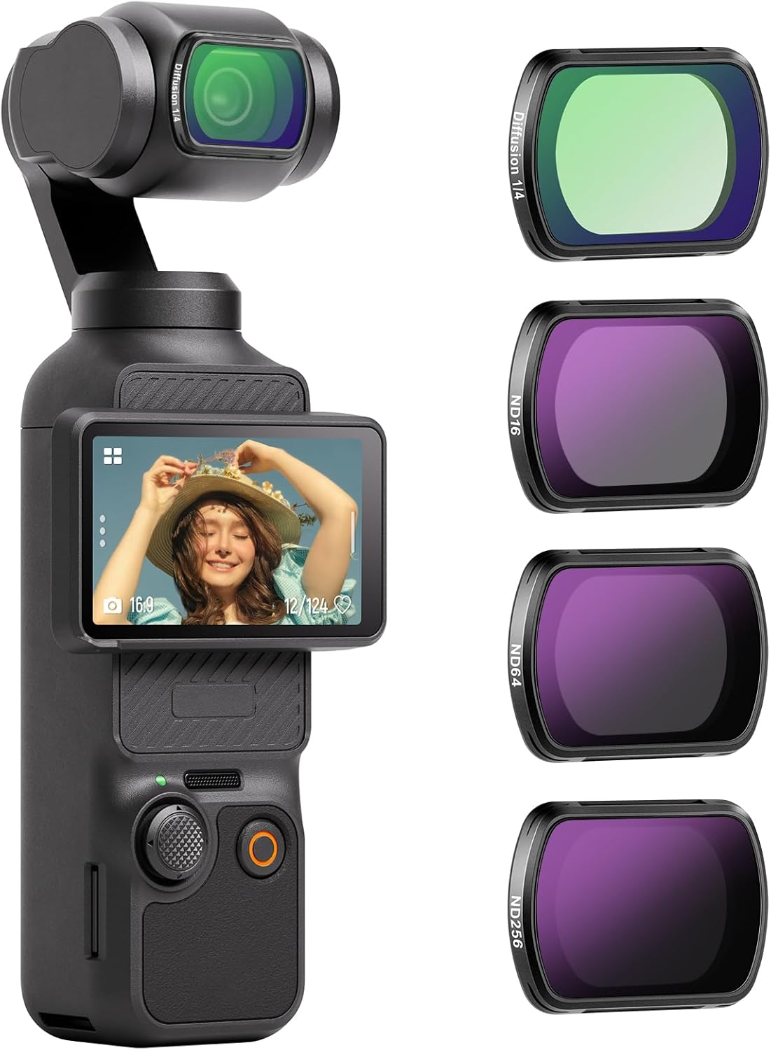 NEEWER 10104010 ND & Diffusion Filter Kit for DJI Osmo Pocket 3