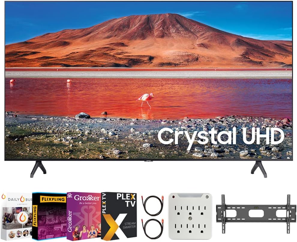 Samsung UN60TU7000 60" 4K UHD Smart LED TV Bundle