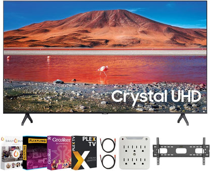 Samsung UN60TU7000 60" 4K UHD Smart LED TV Bundle