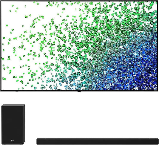 LG 65NANO80UPA 65" NanoCell 4K TV Atmos Soundbar(Used)
