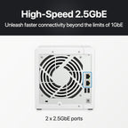 QNAP TS-433-4G-44ST-US 12TB NAS RAID 5 Bundle