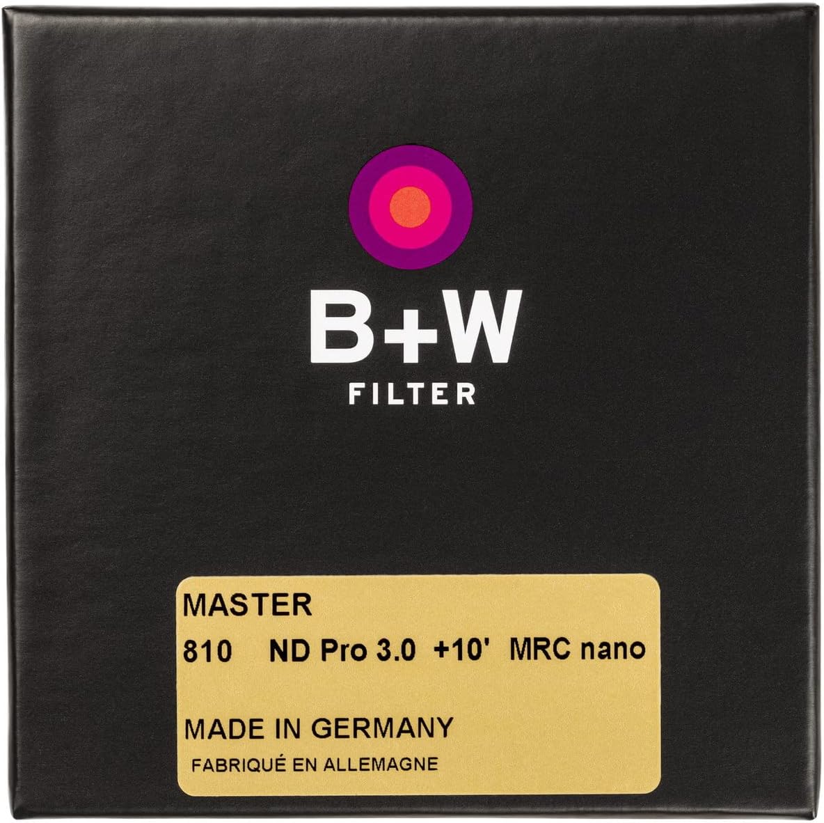 B+W 1101614 67mm Master ND 3.0 MRC Nano Filter