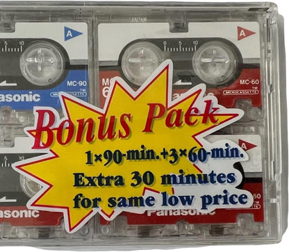 Panasonic LYSB00N55G4ZC-ELECTRNCS MC-60 Microcassette 4-Pack