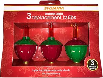 Sylvania Noma Style Bubble Light Replacement Christmas Bulbs 3-Pack