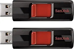 SanDisk SDCZ36-064G-G352 64GB Cruzer USB 2.0 Flash Drive 2-Pack