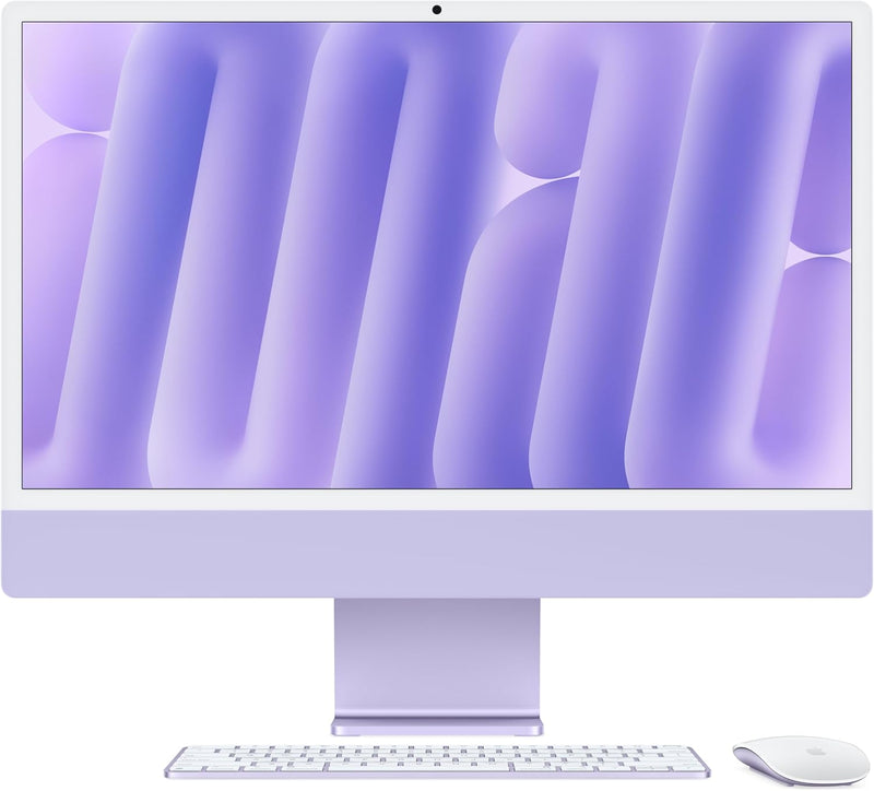 Apple MWV63LL/A 2024 iMac 24-inch M4 Chip 256GB Purple — main product image