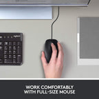 Logitech 910-001439 B100 Corded USB Mouse Black