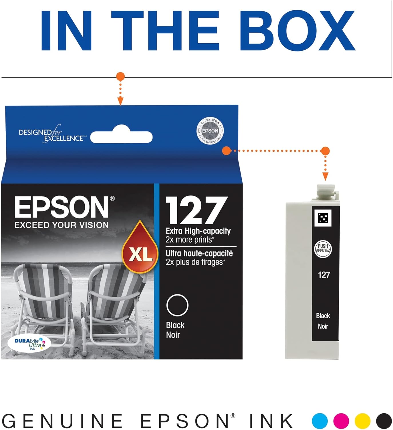 Epson T127120-S DURABrite Black Ink Cartridge