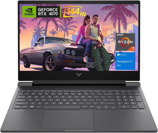 HP TPN-C170 Victus 16.1" Gaming Laptop Ryzen 7, RTX 4070, 64GB RAM, 4TB SSD