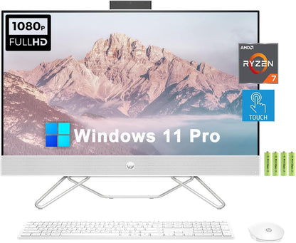 HP Ryzen 7 27" Touchscreen All-in-One Desktop