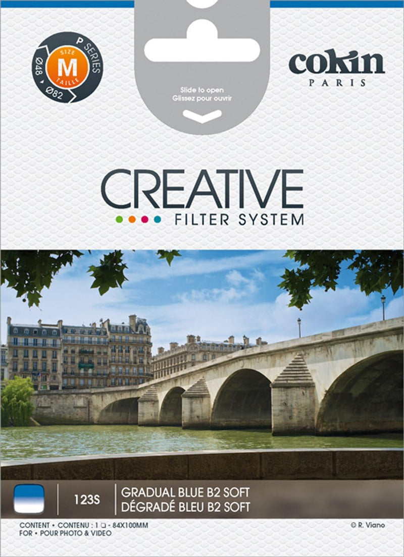 Cokin P123S P-Series Gradual Blue B2 Soft Filter — main product image