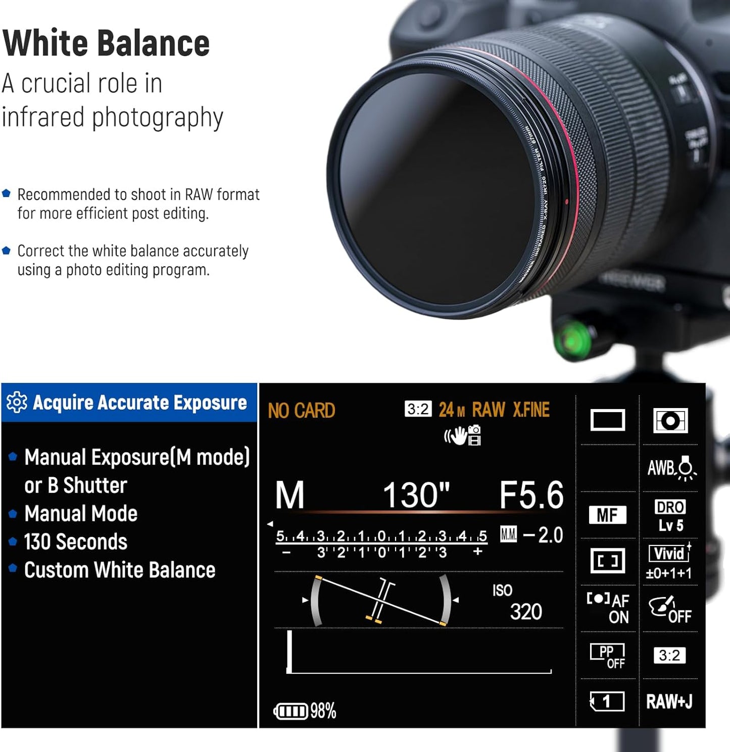 Neewer NW SERIES B 67mm Infrared IR Filter Set
