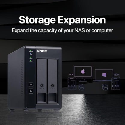 QNAP TR-002 4TB RAID 1 DAS IronWolf