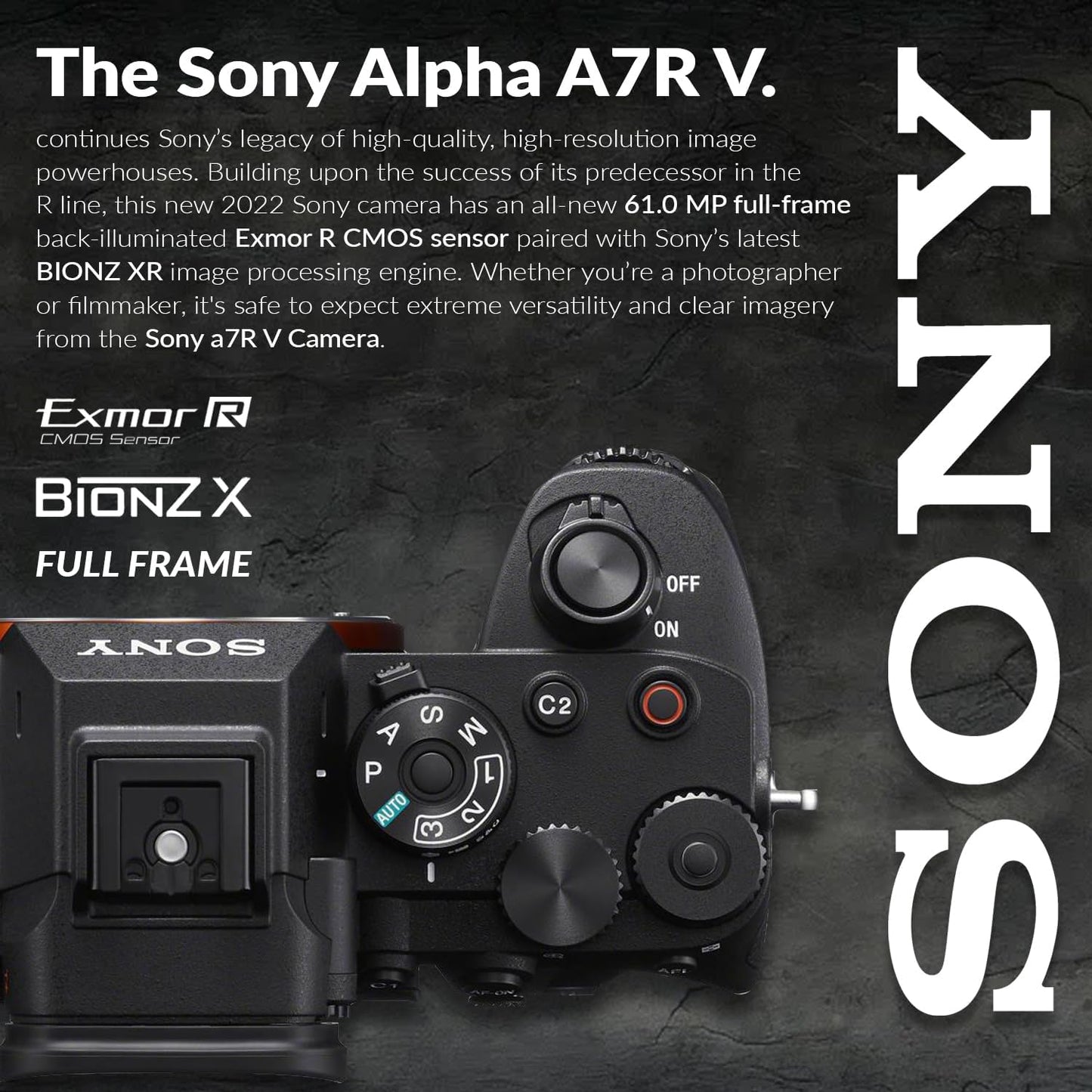Sony Alpha a7R V 61MP Full Frame Mirrorless Camera Bundle
