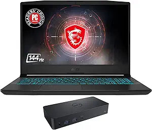 MSI Crosshair15412-4239 Gaming Laptop RTX 3050 Ti D6000 Dock