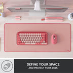Logitech 956-000048 Desk Mat Darker Rose Large