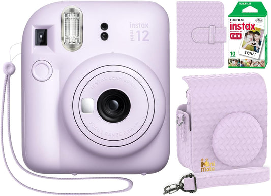 Fujifilm 16806286 Instax Mini 12 Lilac Bundle