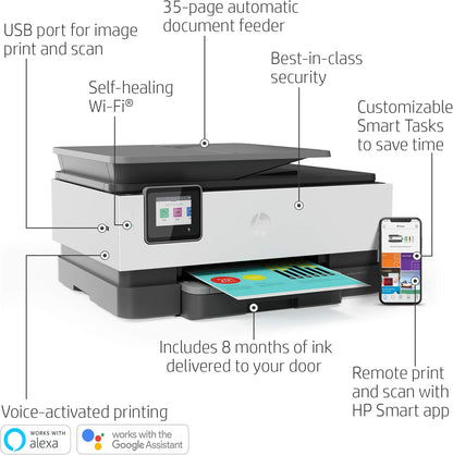 HP 1L0H8AR OfficeJet Pro 8035e Wireless Color Printer