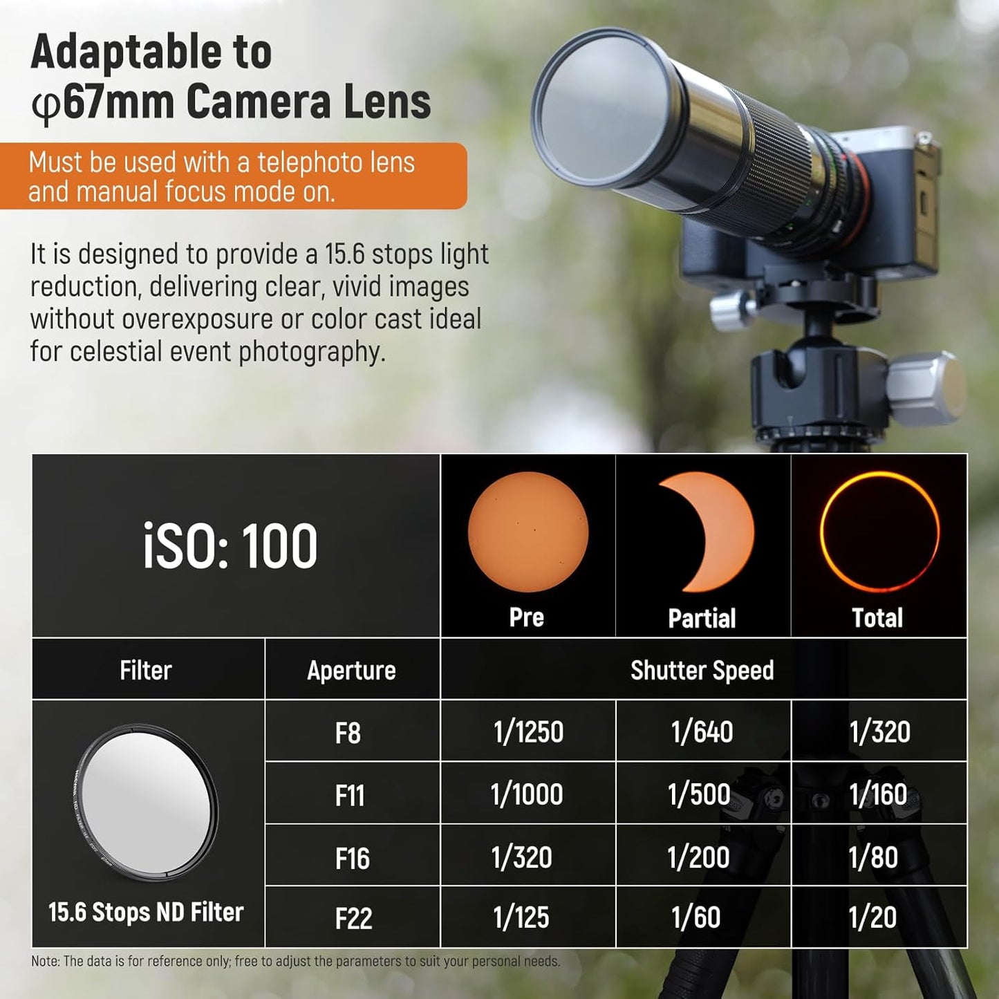Neewer FL-45 67mm ND Phone Filter Kit