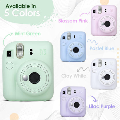 Fujifilm Instax Mini 12 Instant Camera Film Bundle