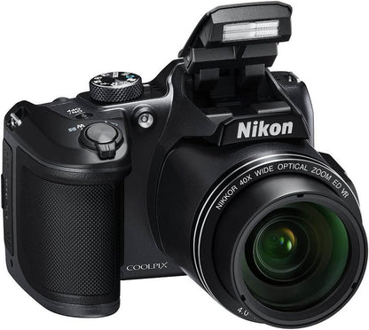 Nikon CRTE12NKCPB500K COOLPIX B500 40x Zoom Camera Bundle Renewed