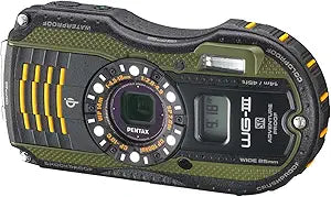 Pentax WG-3GPS 16MP Waterproof Digital Camera - Green