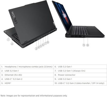 Lenovo Legion 5 Gen 8 Gaming Laptop Ryzen 9 RTX 4070